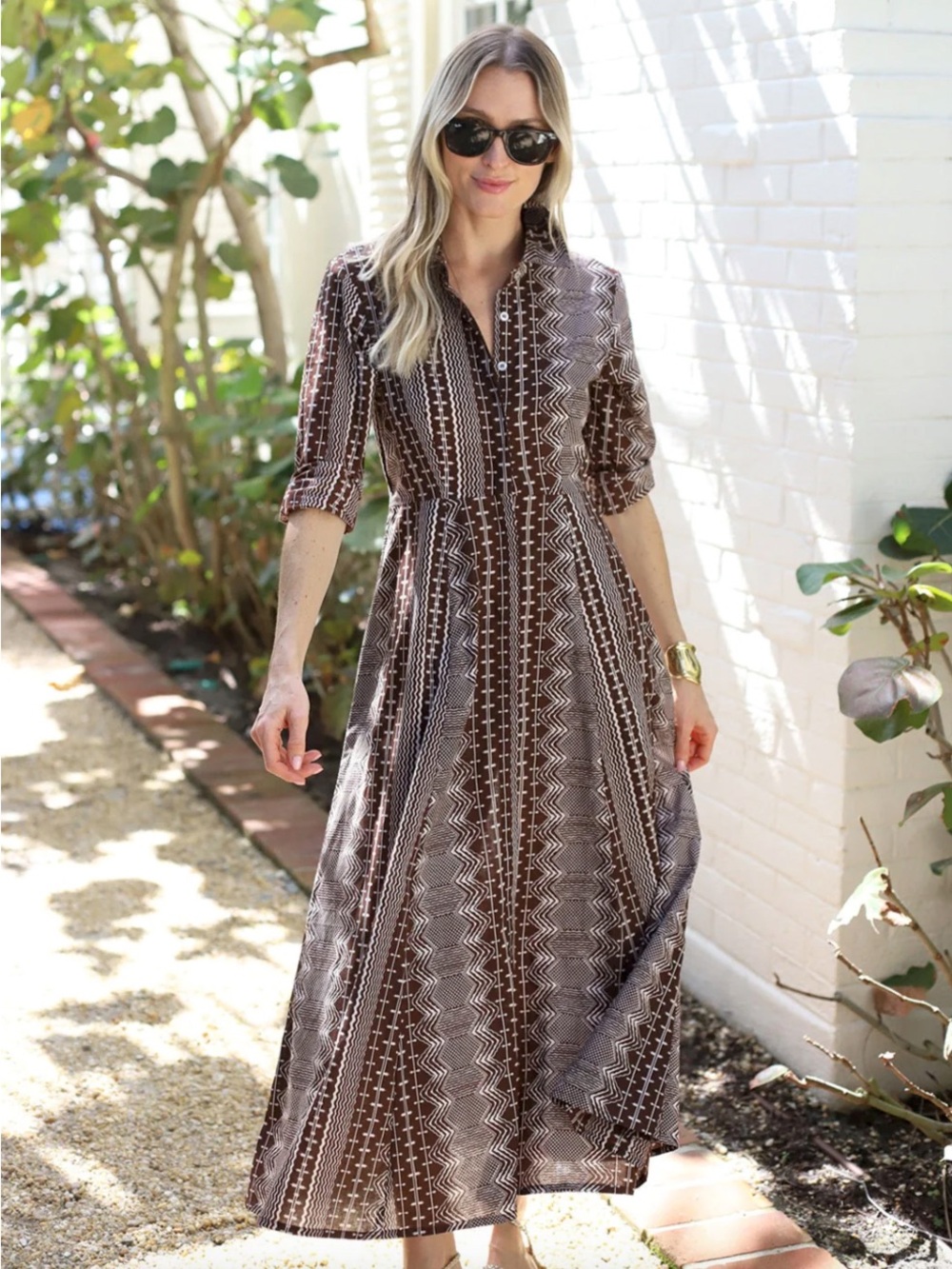 Julia Amory Brown Shirtdress- Size small- Wore Once